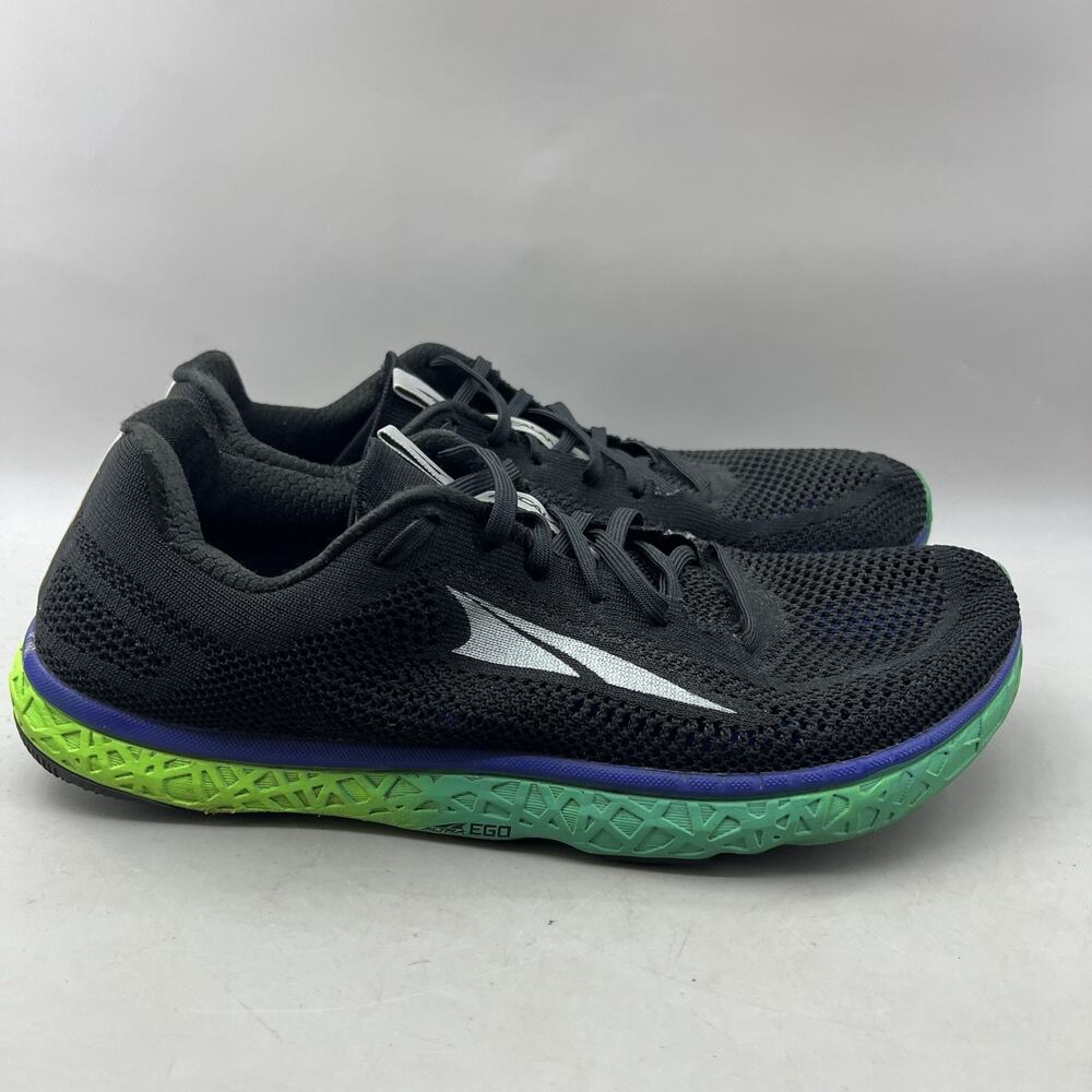 Altra Escalante Racer Road Running Shoes Men Size 11 Black Green Comfort Sneaker